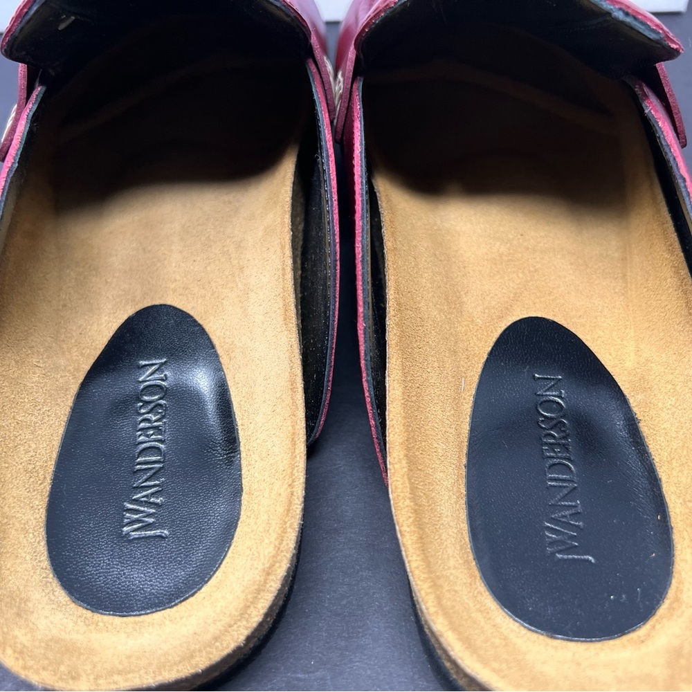 JW Anderson Dark Wine Colored Mules - Picture 10 of 11